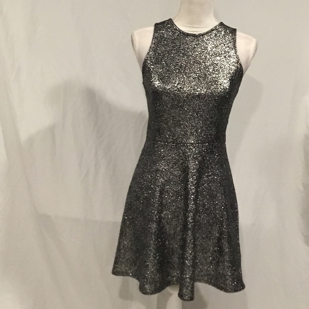 ONE CLOTHING brand new black and silver shiny dress